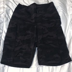 Black Camo Women's Bike Shorts